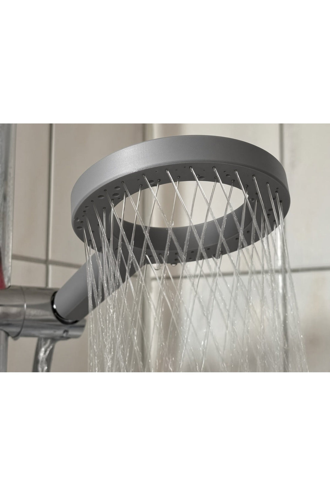 Banyo düzeni rehberi - fileli yuvarlak duş başlığı