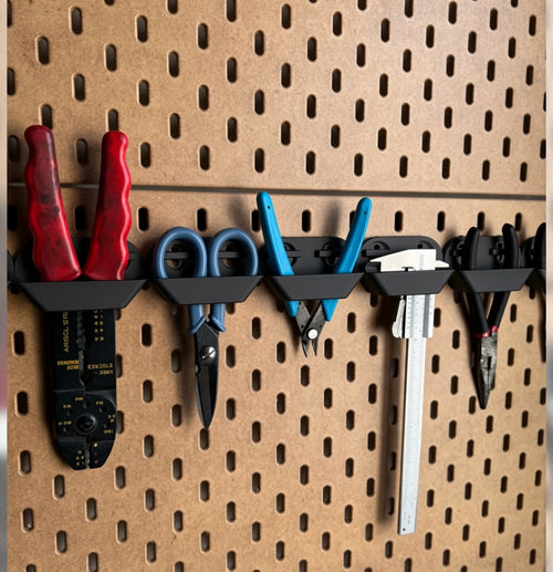 Alet Tutucu - Duvar Monteli Pegboard Alet Organizer - Siyah