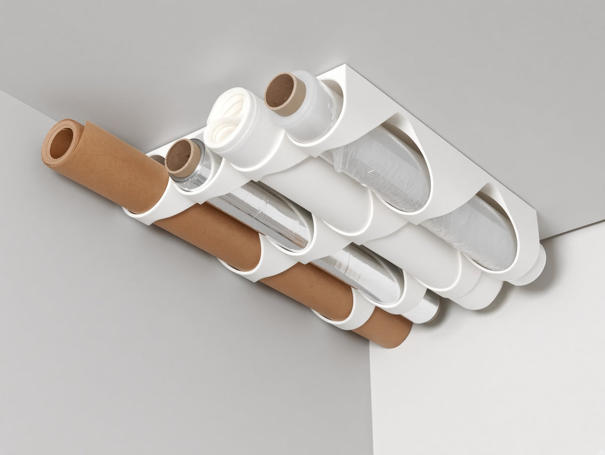 Dolap Altı Rulo Organizer - Beyaz