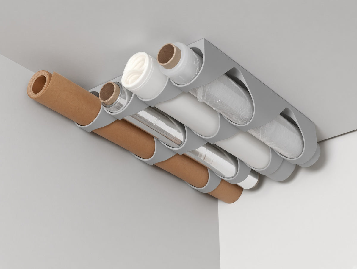 Dolap Altı Rulo Organizer - Gri