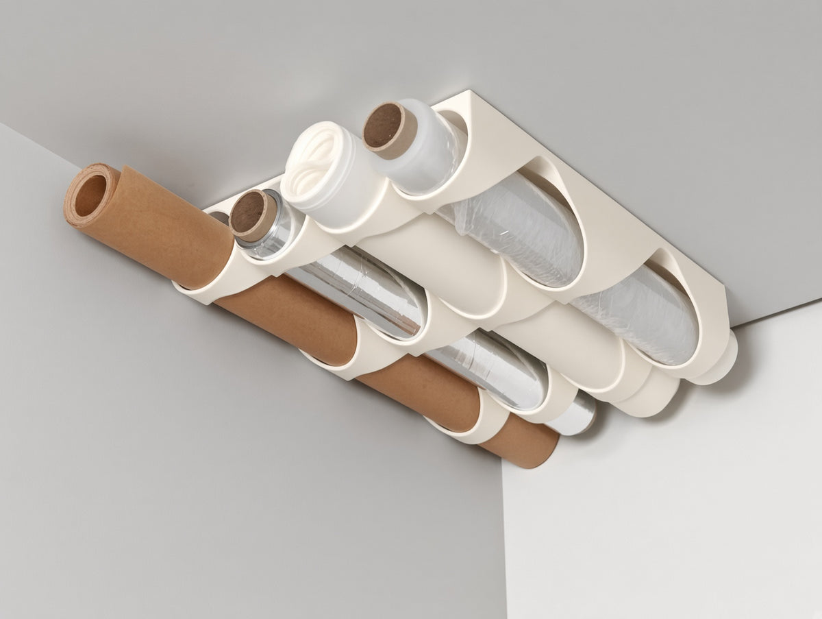 Dolap Altı Rulo Organizer - Krem
