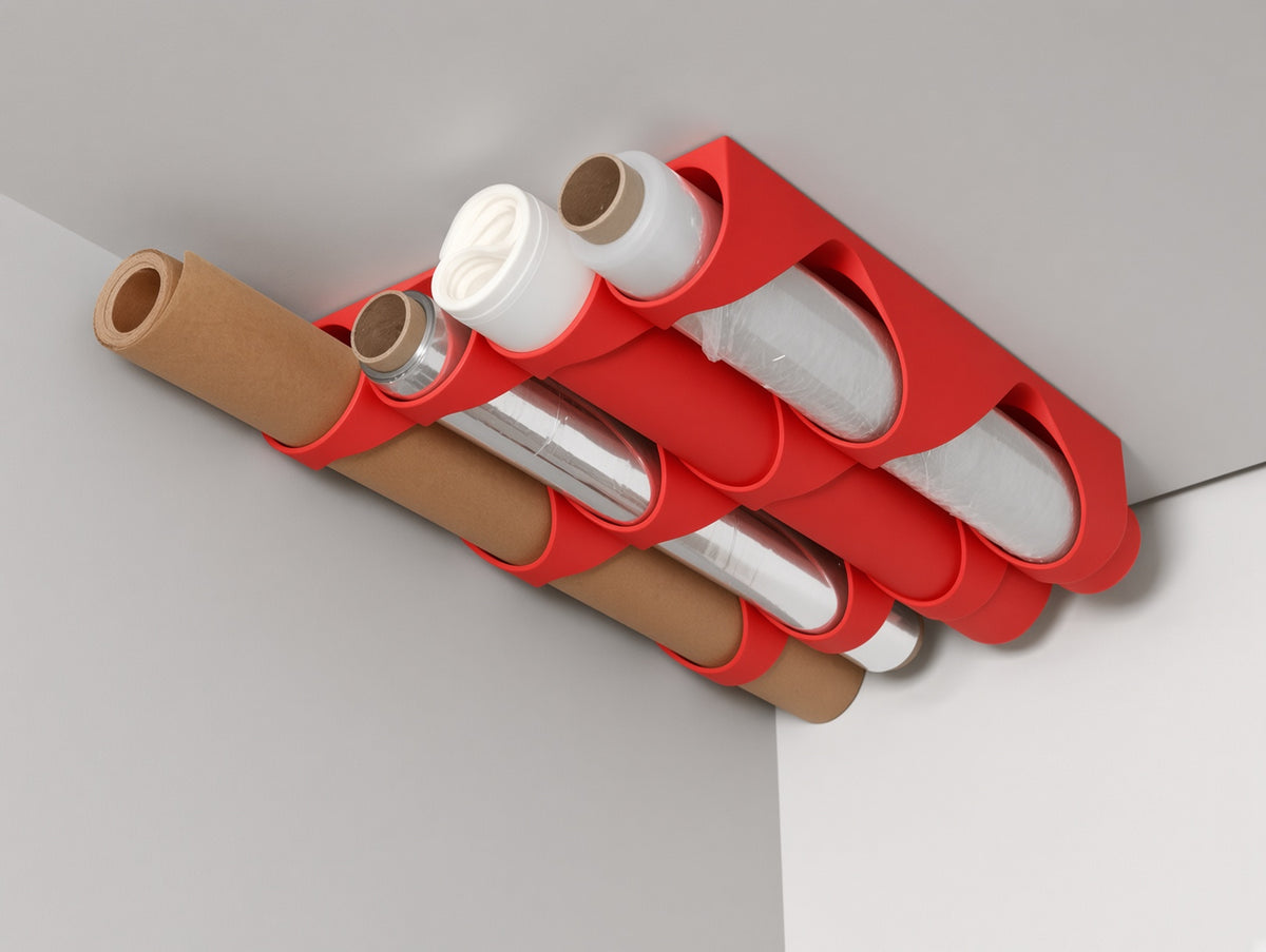 Dolap Altı Rulo Organizer - Kırmızı