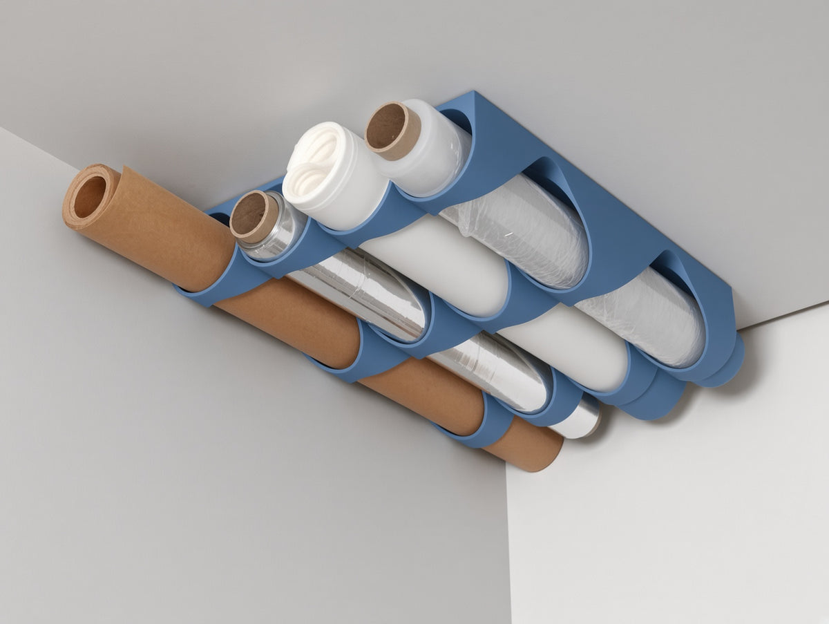 Dolap Altı Rulo Organizer - Mavi