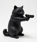 Gangster Kedi Figürü - Siyah