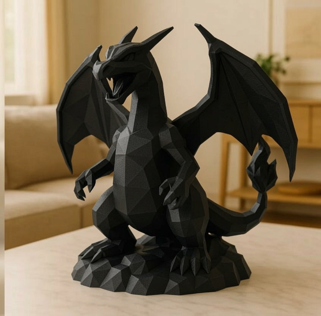 Low Poly Ejderha Figürü - görsel 3