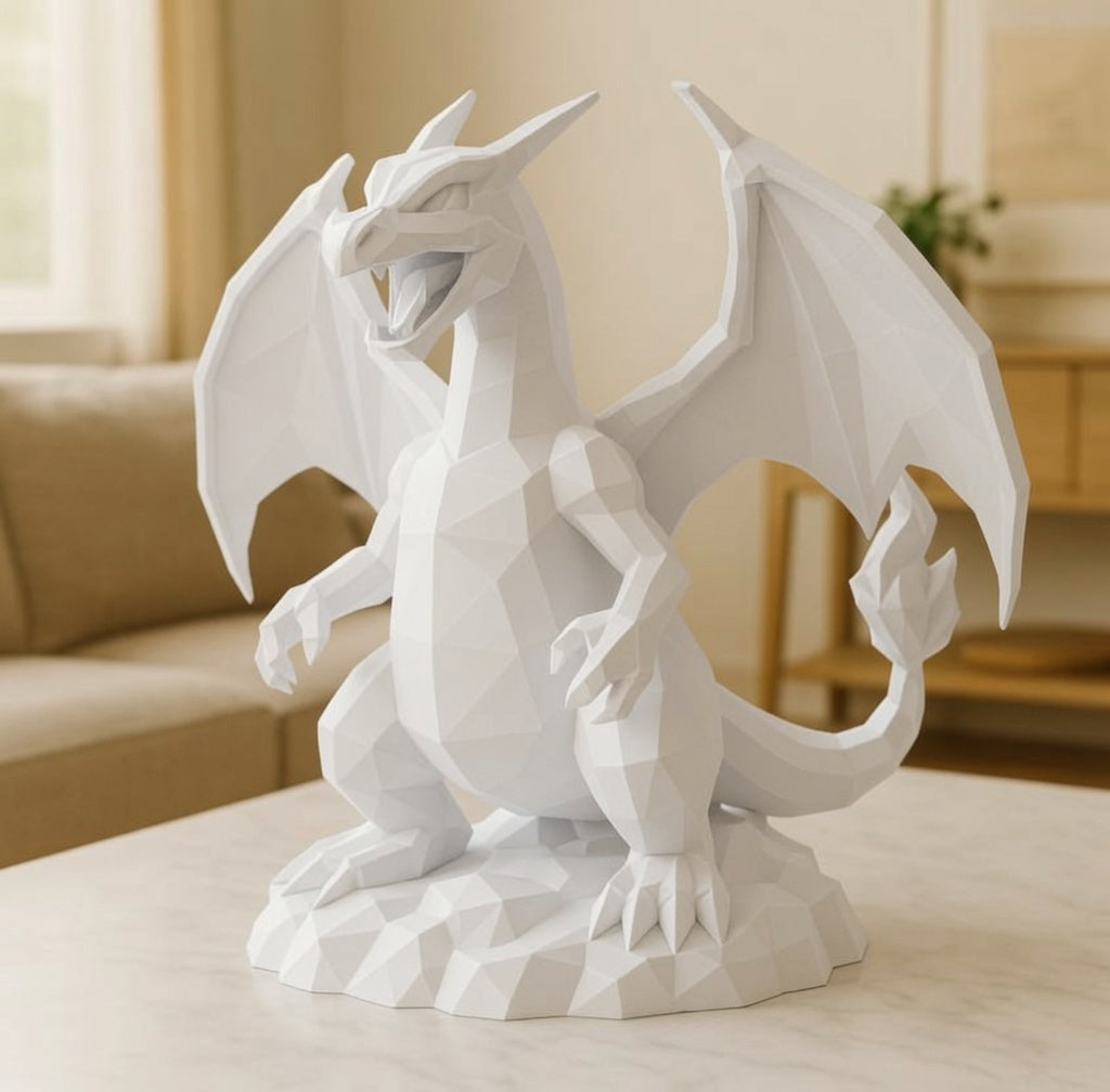 Low Poly Ejderha Figürü - görsel 6
