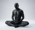 Meditasyon Yapan Figür - Siyah