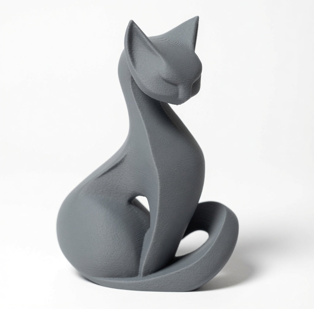 Minimalist Oturan Kedi Figürü - görsel 4