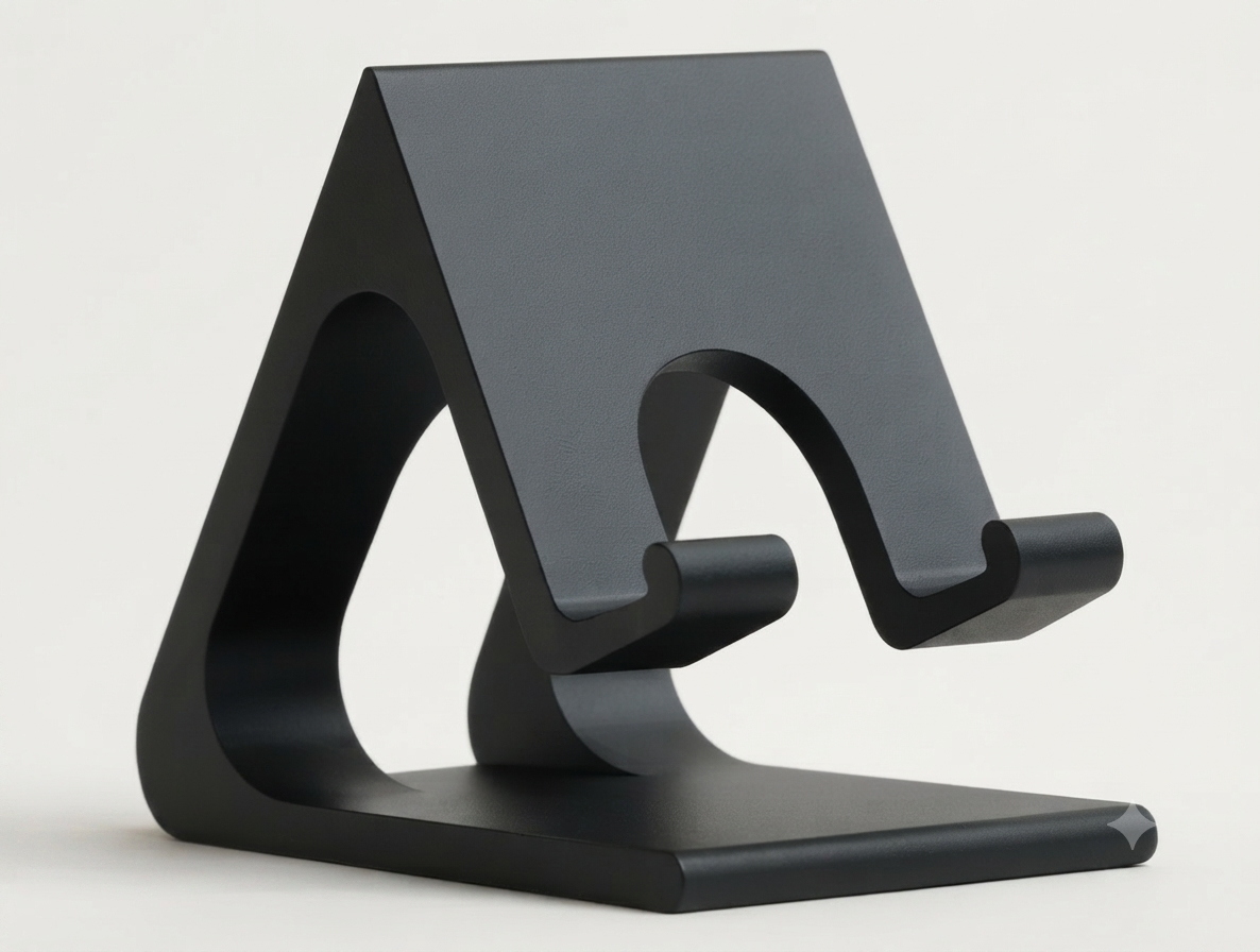Modern Telefon Standı - Siyah