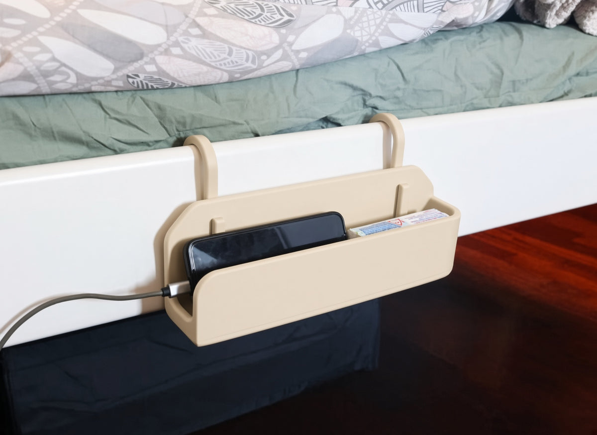 Yatak Kenarı Organizer - Krem