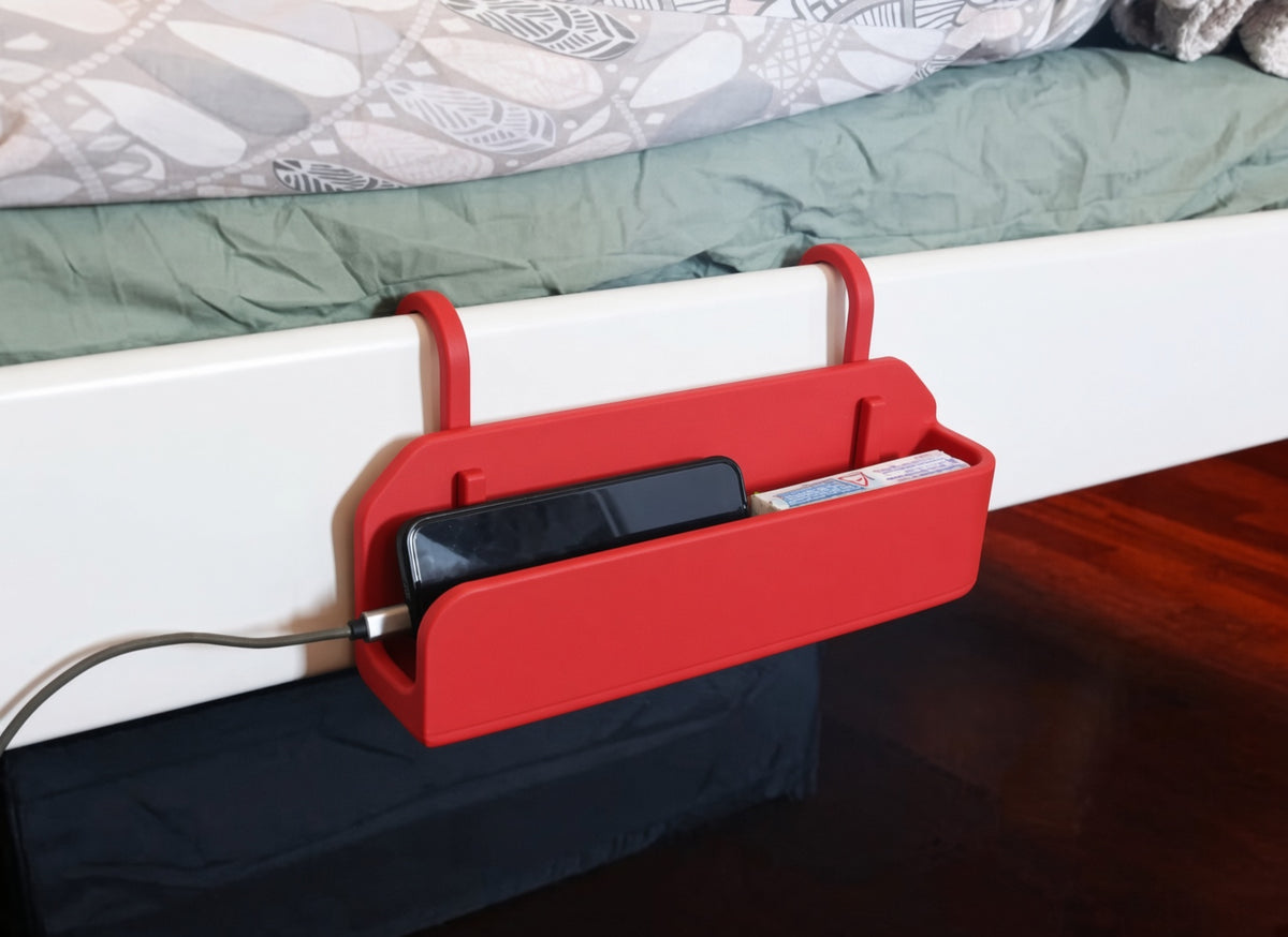 Yatak Kenarı Organizer - Kırmızı